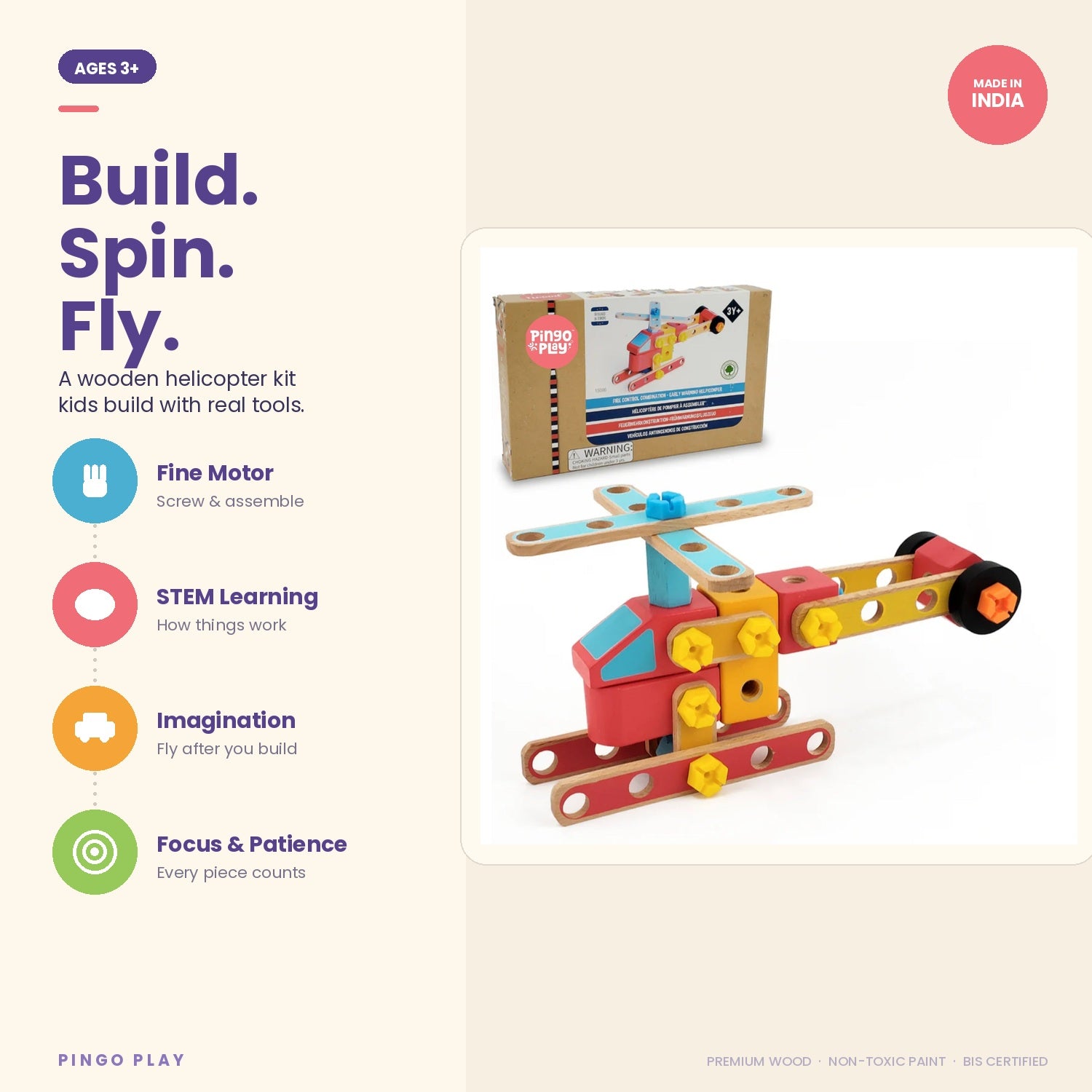 Helicopter Construction Toy