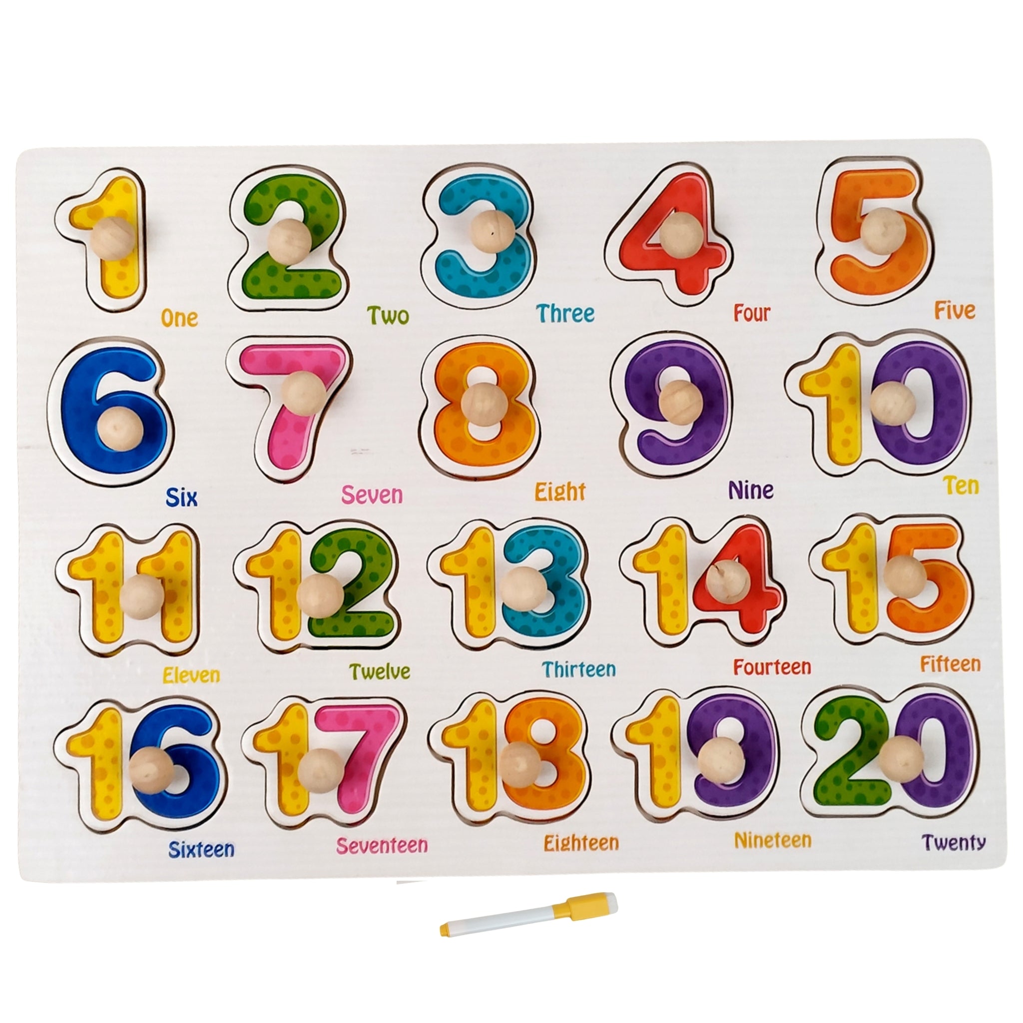 Numbers Puzzle with White Board