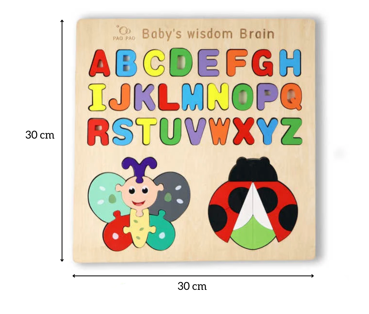 Alphabet Puzzle With Insects