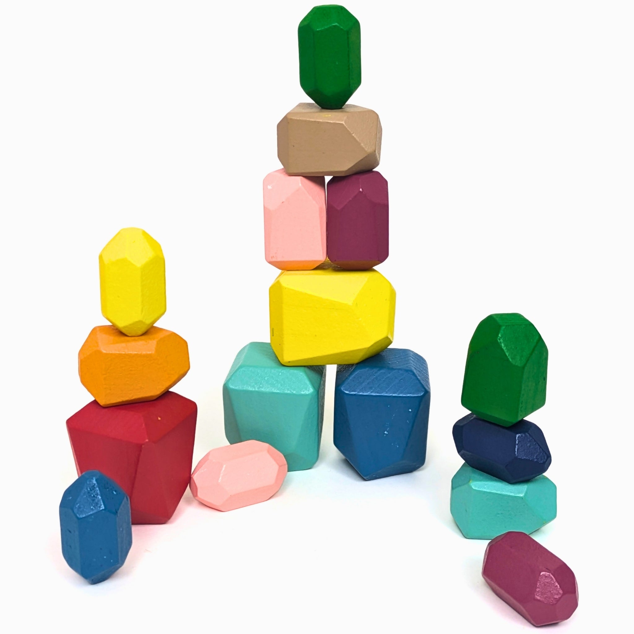 Balancing Wooden Stone 16 Pcs