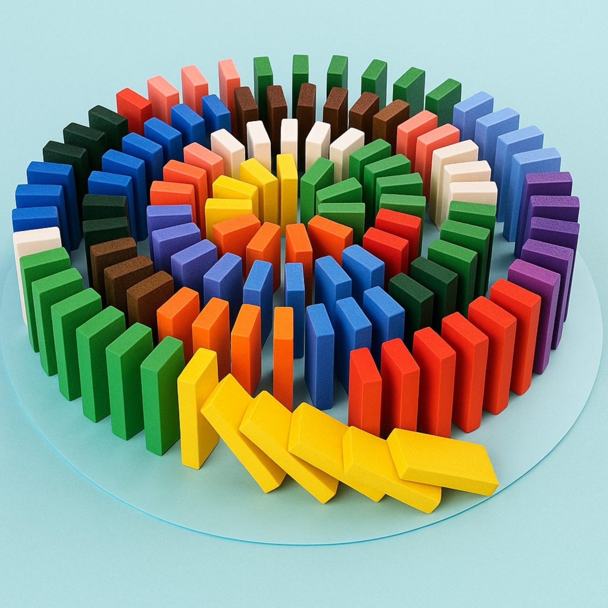 Colorful Wooden Domino (120 Pcs)