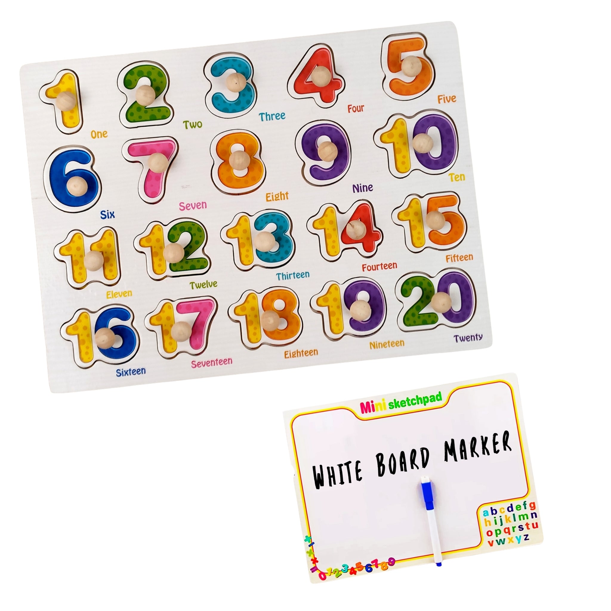 Numbers Puzzle with White Board