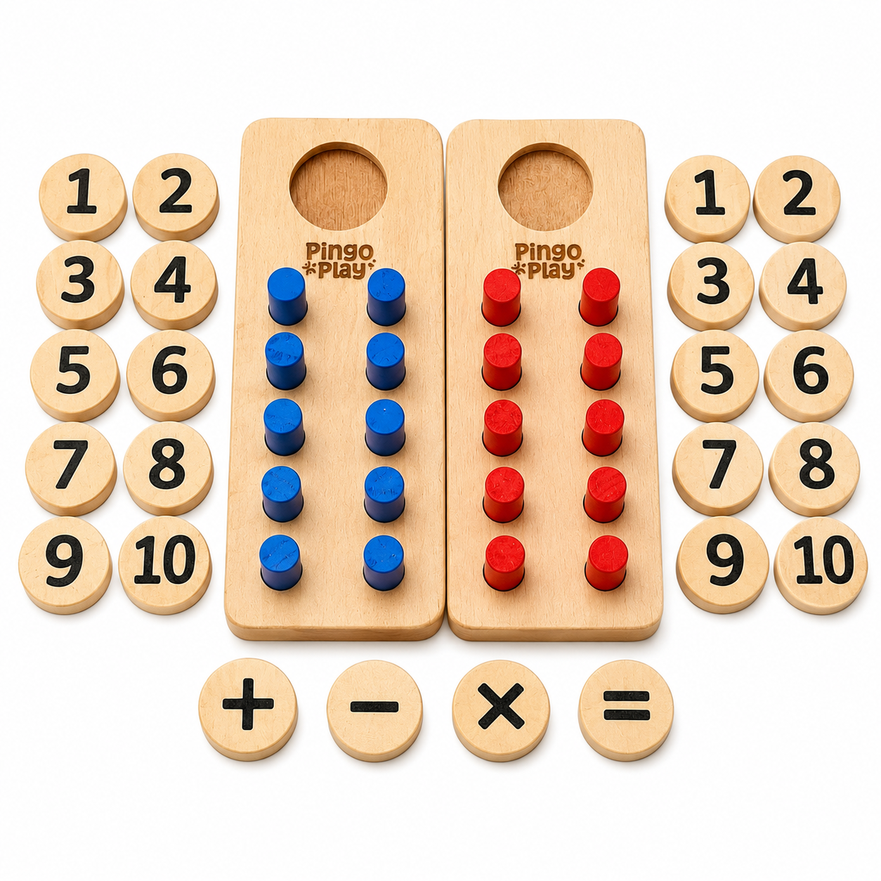 Math & Number Learning Peg Board Puzzle