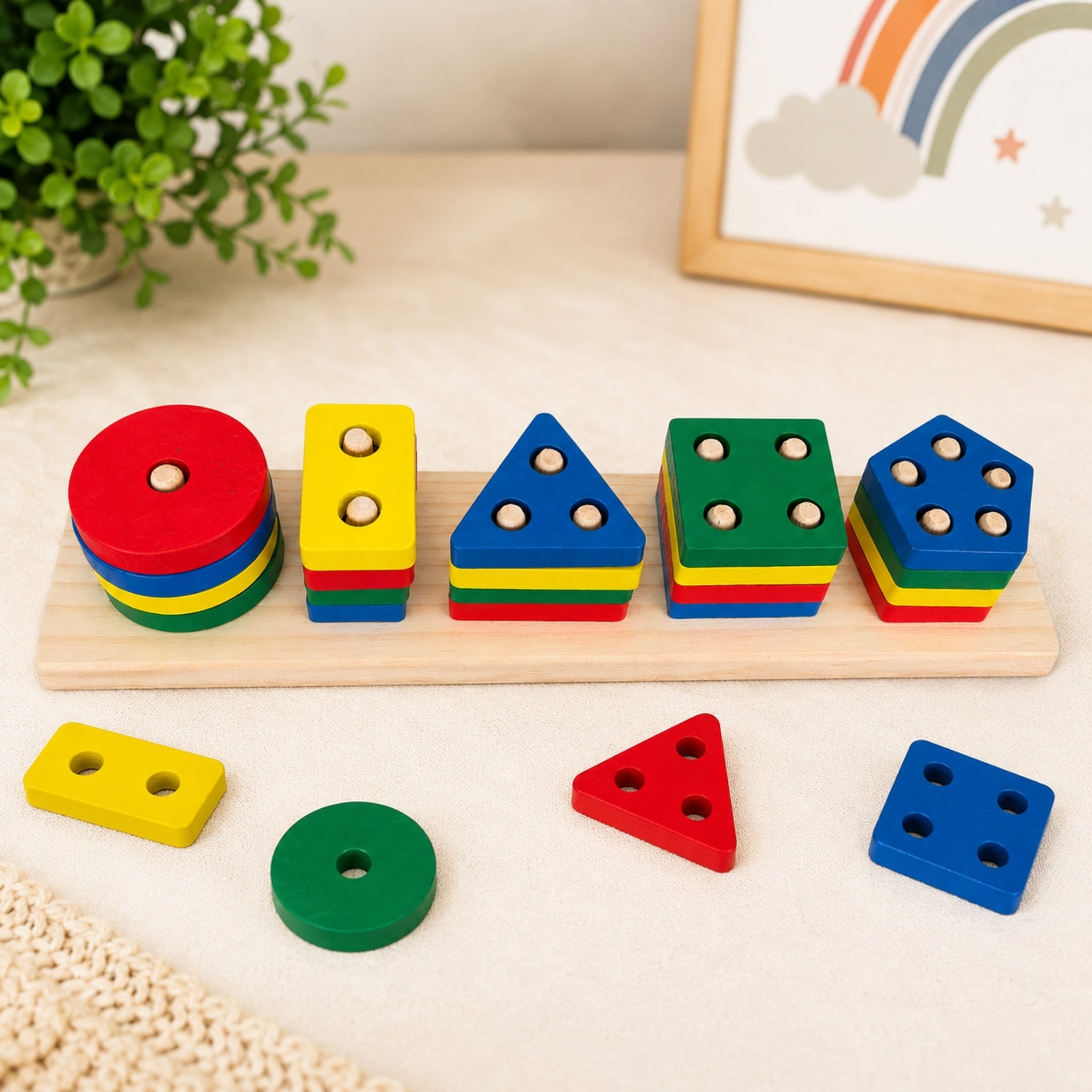 Shape Sorter Stacking Toy