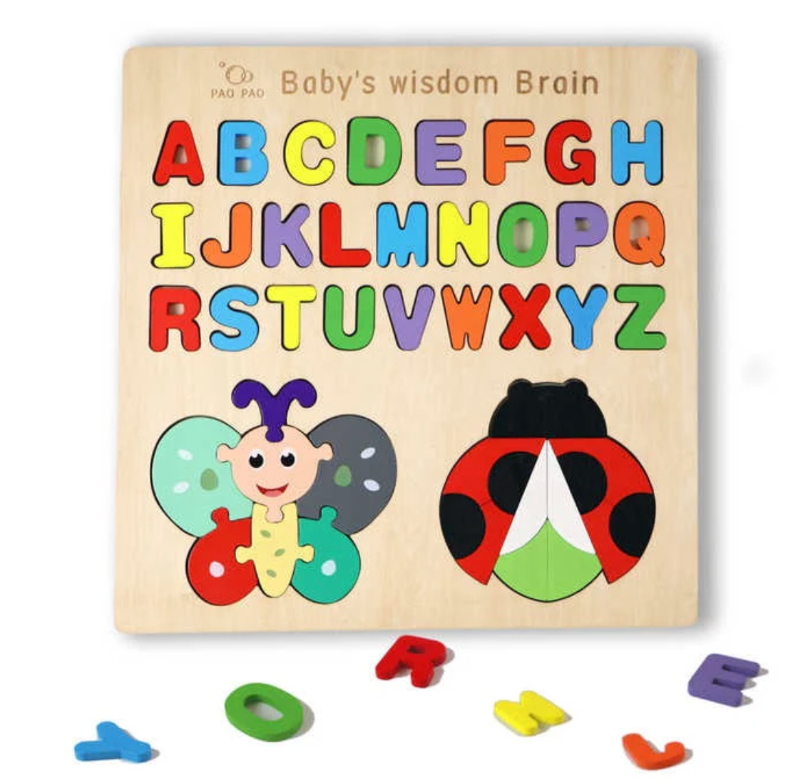 Alphabet Puzzle With Insects