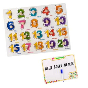 Numbers Puzzle with White Board (2 Years+)