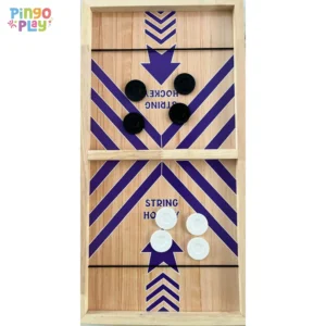 Premium Wooden String Hockey Game for Kids