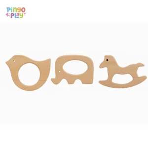 Wooden Teether For Toddlers (Multi-Design)