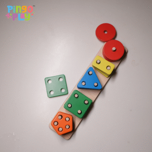 Premium Wooden Shape Sorter Board | Montessori Learning Toy for Kids | Color & Geometry Sorting Puzzle