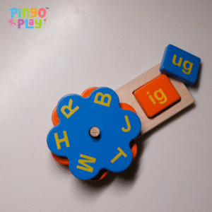 Premium 3-Letter Word Builder | Wooden Montessori Spelling Toy for Kids | Learn Words & Phonics