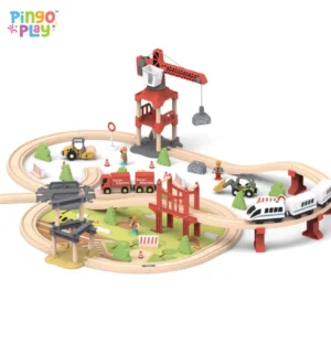 Premium Wooden Train Tracks Set